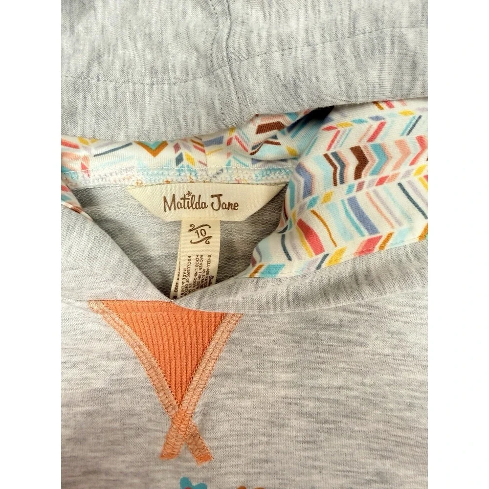 Matilda Jane Outfit Girls Hoodie & Leggings - Wonderment Wild & Free Stripes 10